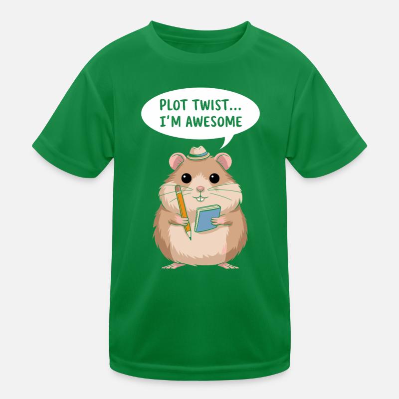 Hamster Author: Plot Twist... I'm great Kids Functional T-Shirt