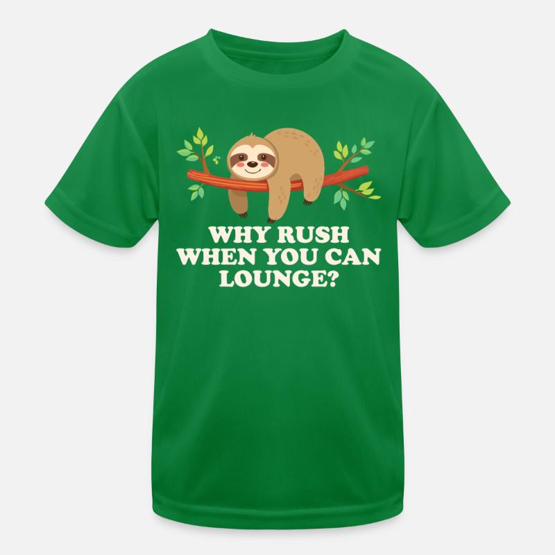 Why rush when you can relax Kids Functional T-Shirt