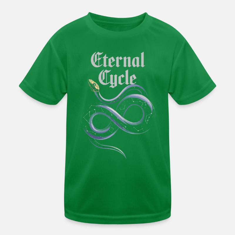 Cycle éternel : Symbolisme du serpent infini T-shirt sport Enfant