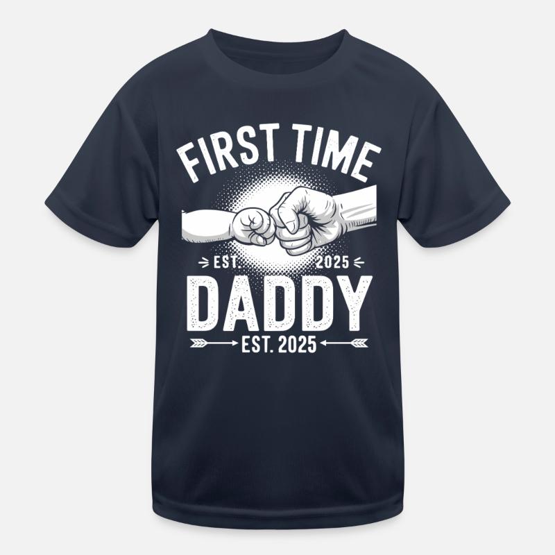 Erstes Mal Papa Seit 2025 Kinder Funktions-T-Shirt