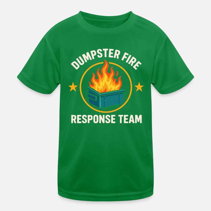 Dumpster Fire Response Team Kids Functional T-Shirt