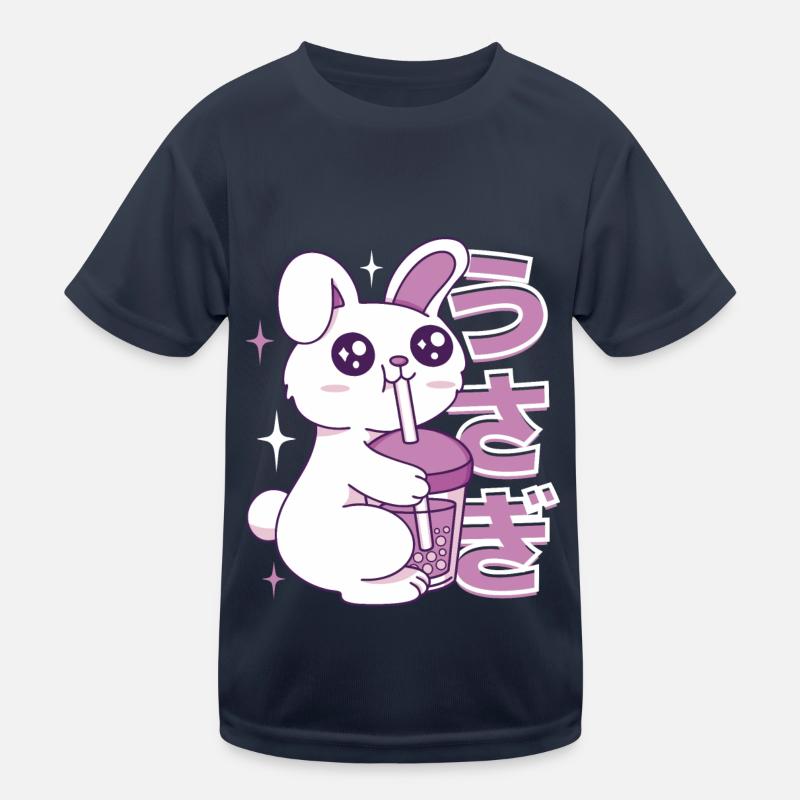 Kawaii Bunny Bubble Tee Kinder Funktions-T-Shirt