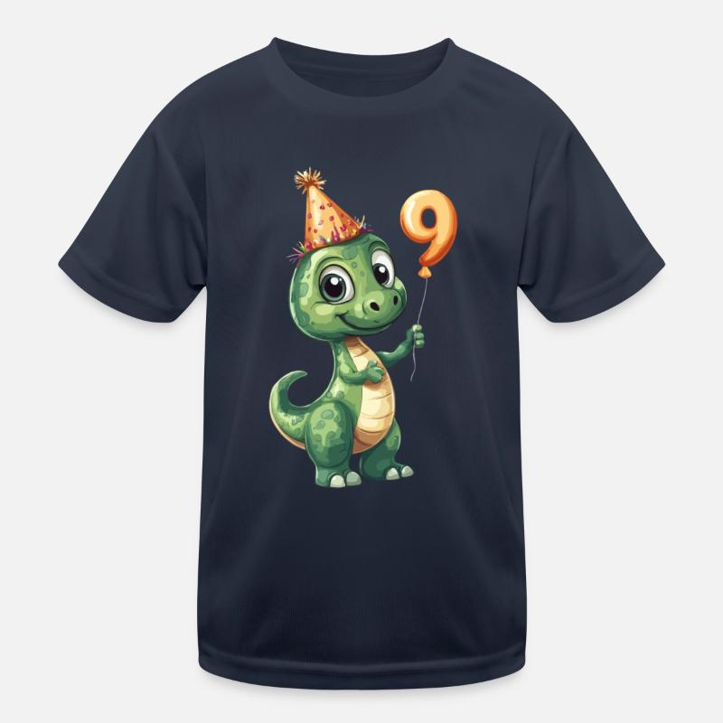 9e anniversaire Dino T-shirt sport Enfant