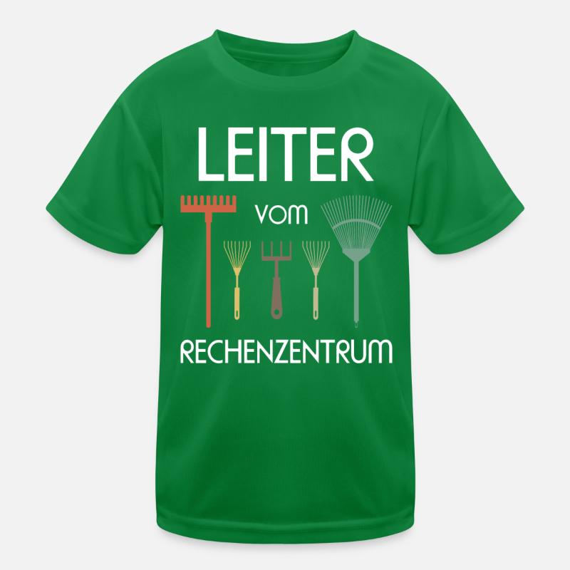 Leiter vom Rechenzentrum Garten Gärtner Geschenk Kinder Funktions-T-Shirt