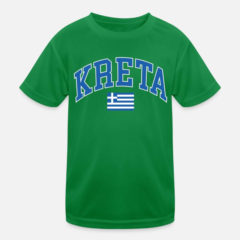 Kreta Kinder Funktions-T-Shirt