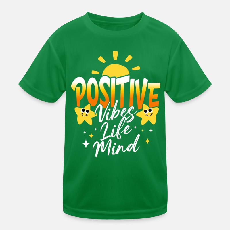 Optimistic Slogan Positive Woman Kids Functional T-Shirt