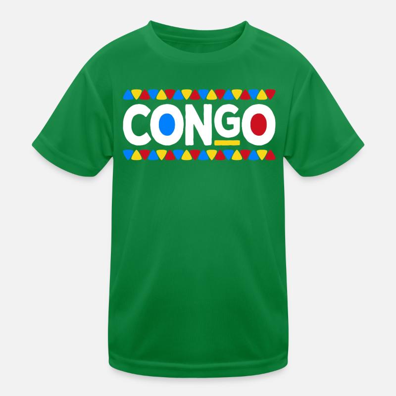 Congolais Drapeau Congo T-shirt sport Enfant