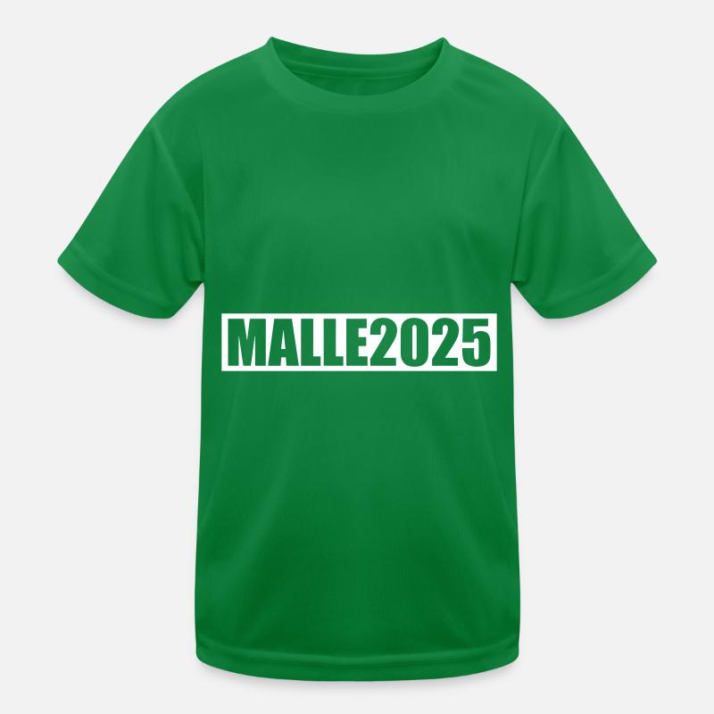 Malle 2025 Mallorca Spruch Kinder Funktions-T-Shirt
