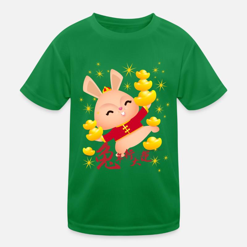 PROSPERITY RABBIT Kids Functional T-Shirt