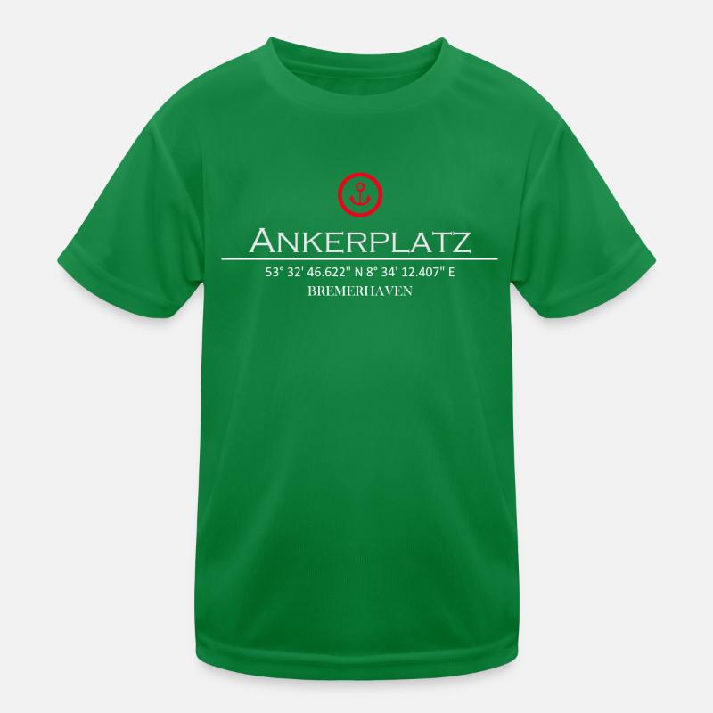 Ankerplatz Bremerhaven Kinder Funktions-T-Shirt