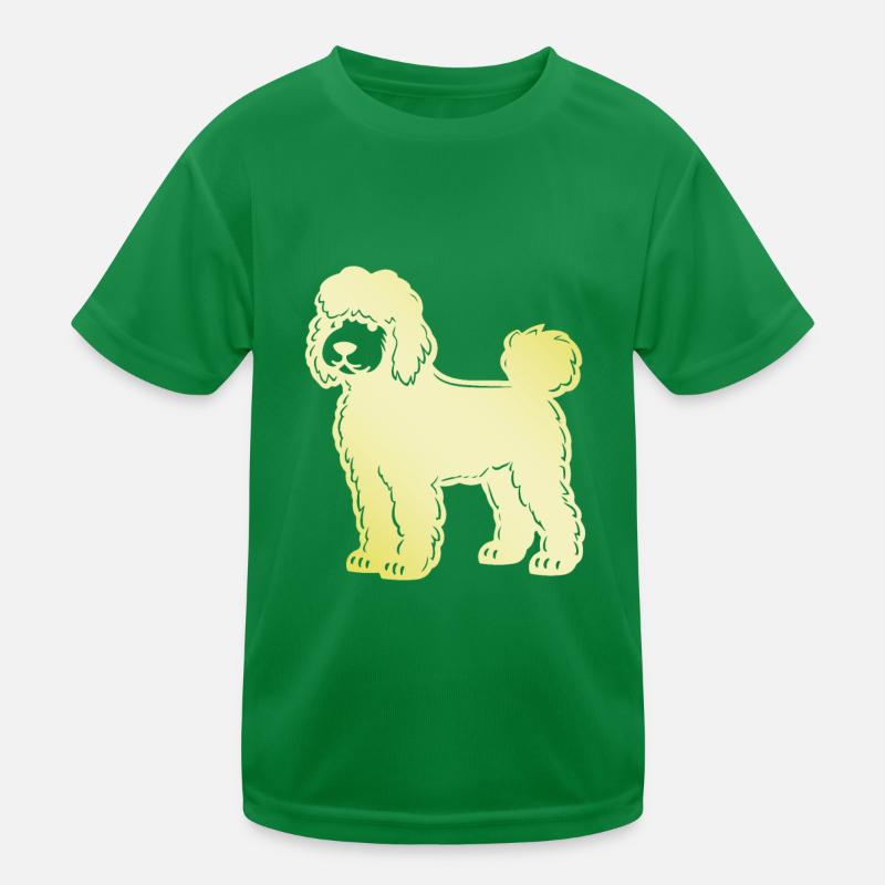 Silhouette de chien caniche T-shirt sport Enfant