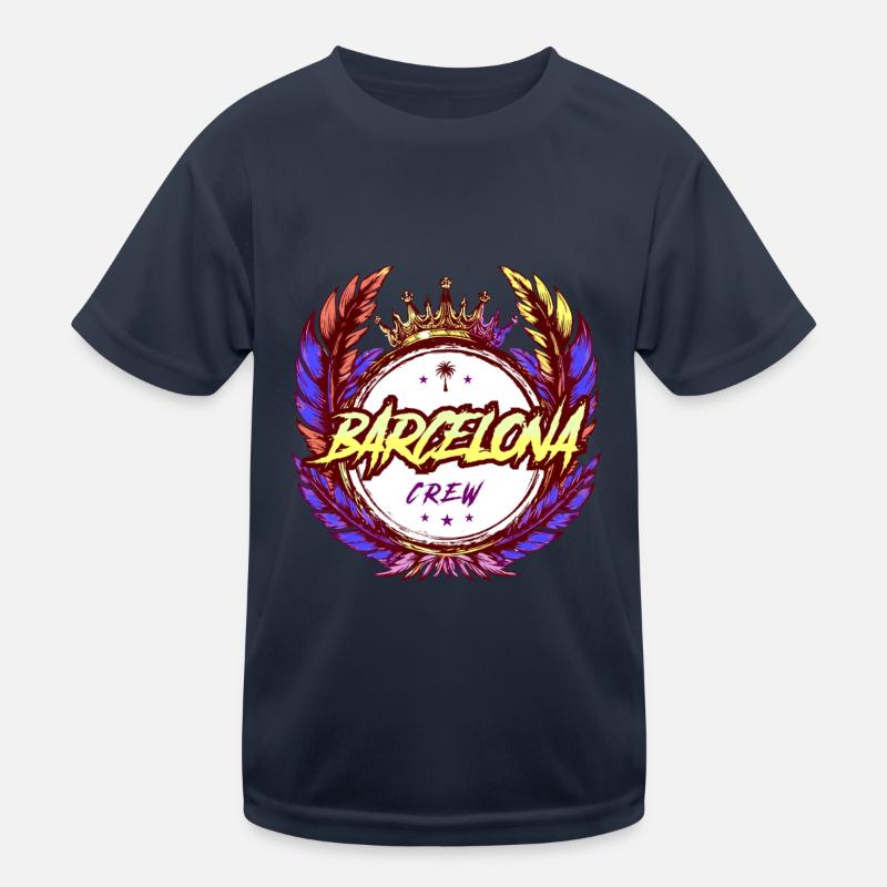 Équipage de Barcelone Coloré T-shirt sport Enfant