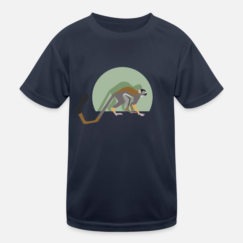 Squirrel monkey - Kids Functional T-Shirt - navy