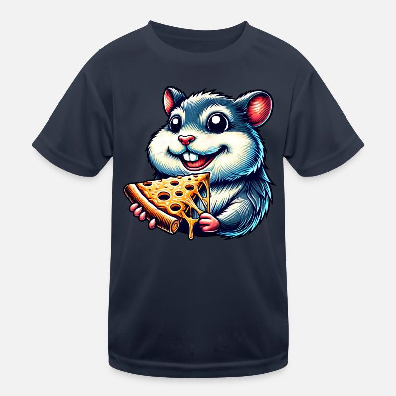Hamster cochon d’Inde pizza amateur de restauration rapide T-shirt sport Enfant