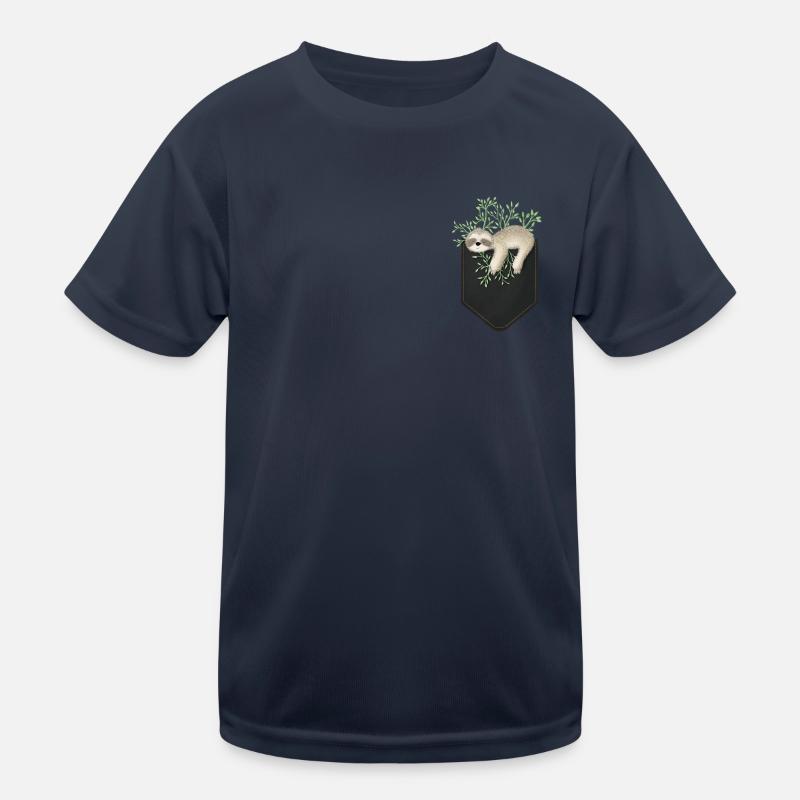 SüssesFaultier Brusttasche Sloth Geschenk Tier Kinder Funktions-T-Shirt