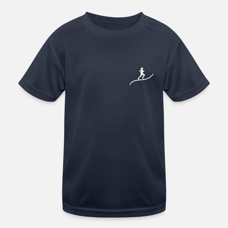 Coureur course de montagne sentier de course T-shirt sport Enfant