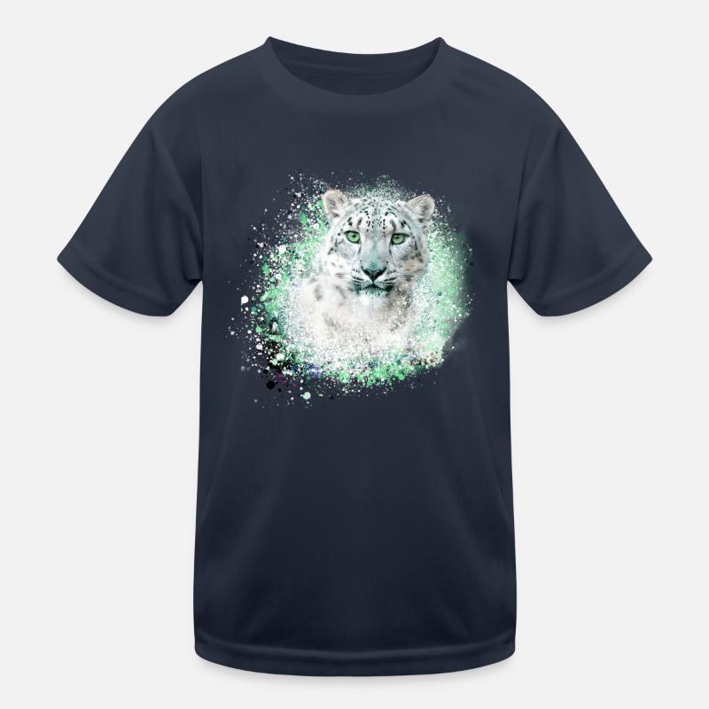 schneeleopard,katze,leopard,graffiti,wildkatze Kinder Funktions-T-Shirt