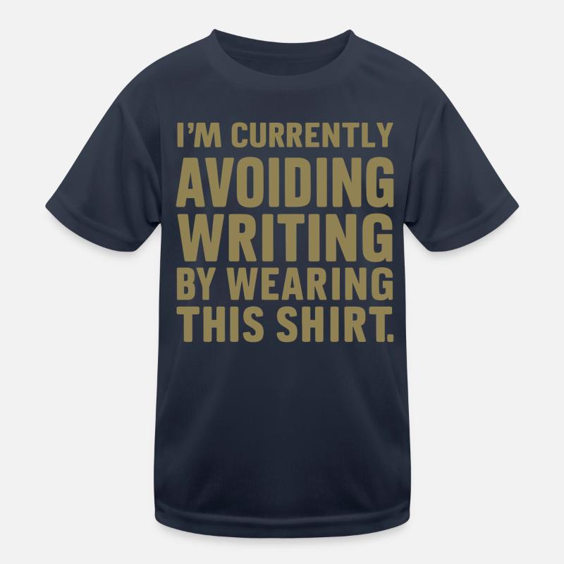 Writing Avoidance: The Confession Kids Functional T-Shirt