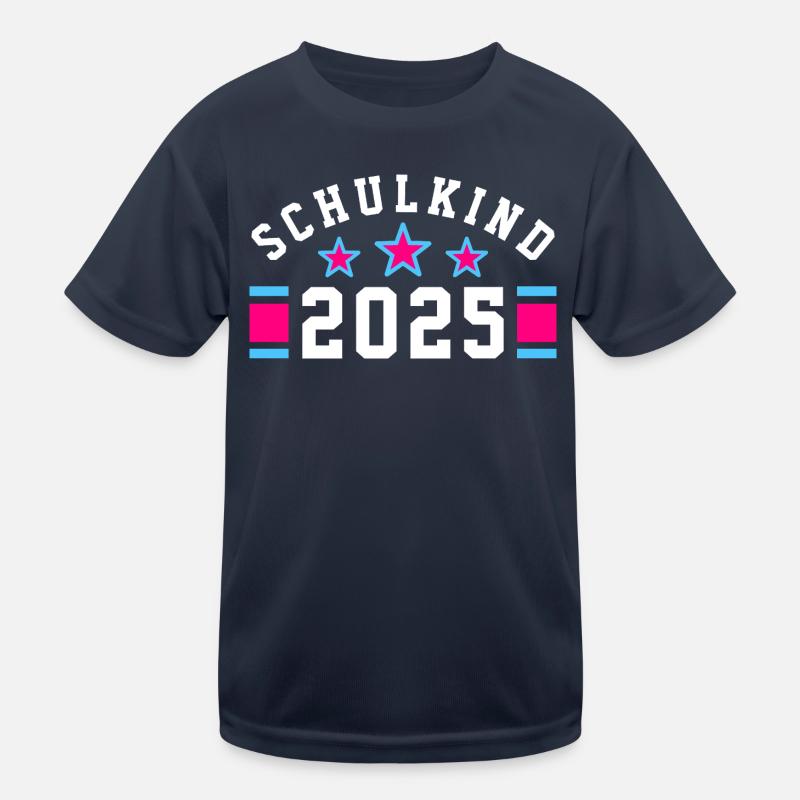 SCHULKIND 2025 - ERSTER SCHULTAG - EINSCHULUNG Kinder Funktions-T-Shirt