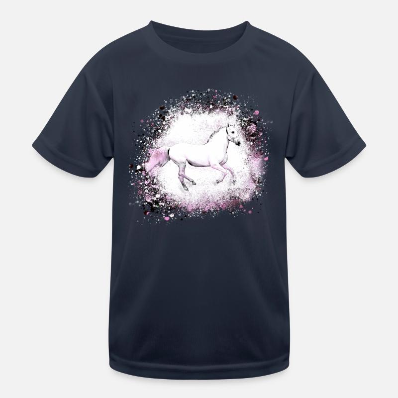 Pferd,schimmel, pink, Graffiti, Malerei, rosa Kinder Funktions-T-Shirt