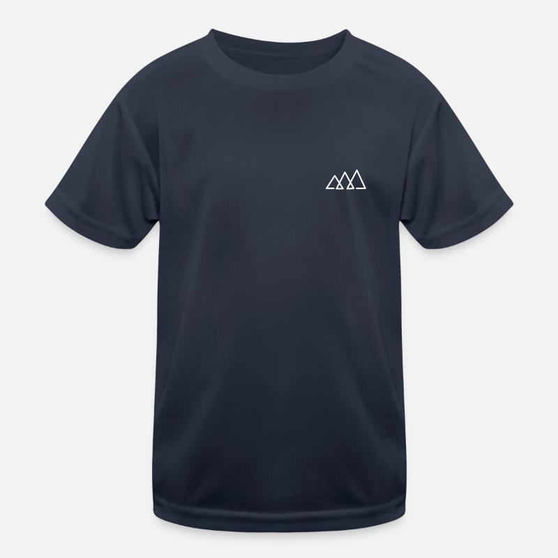 Minimal Simpel Berg Icon Kinder Funktions-T-Shirt