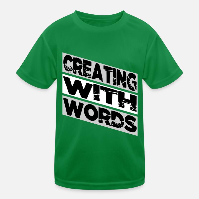 creative projects writing techniques funny happy Kinder Funktions-T-Shirt
