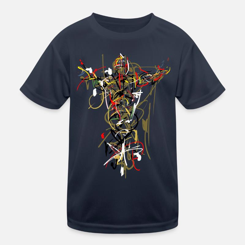 abstrakt Kinder Funktions-T-Shirt