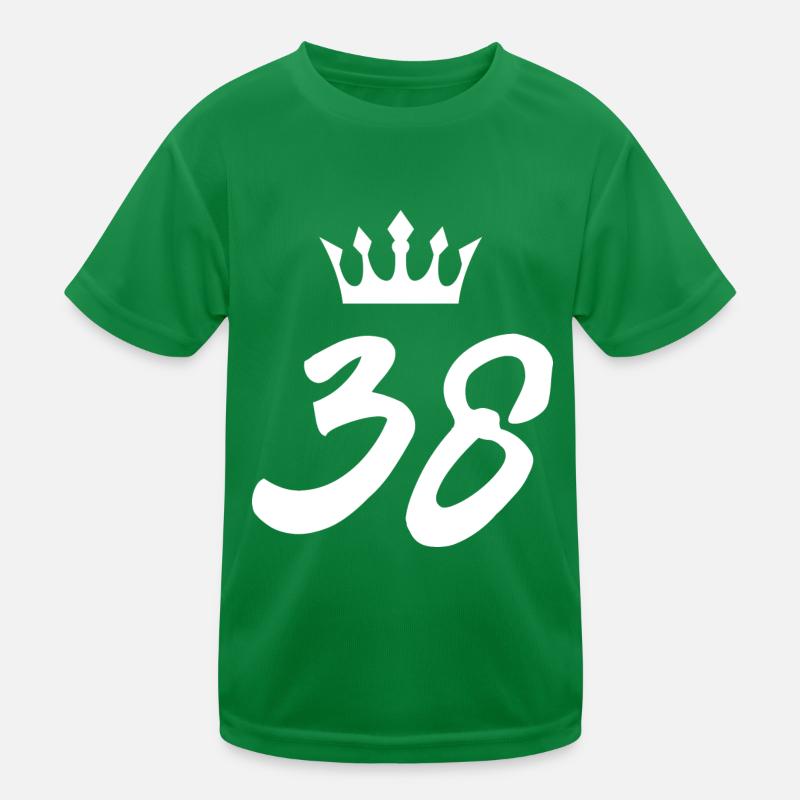 38 Number crown Kids Functional T-Shirt