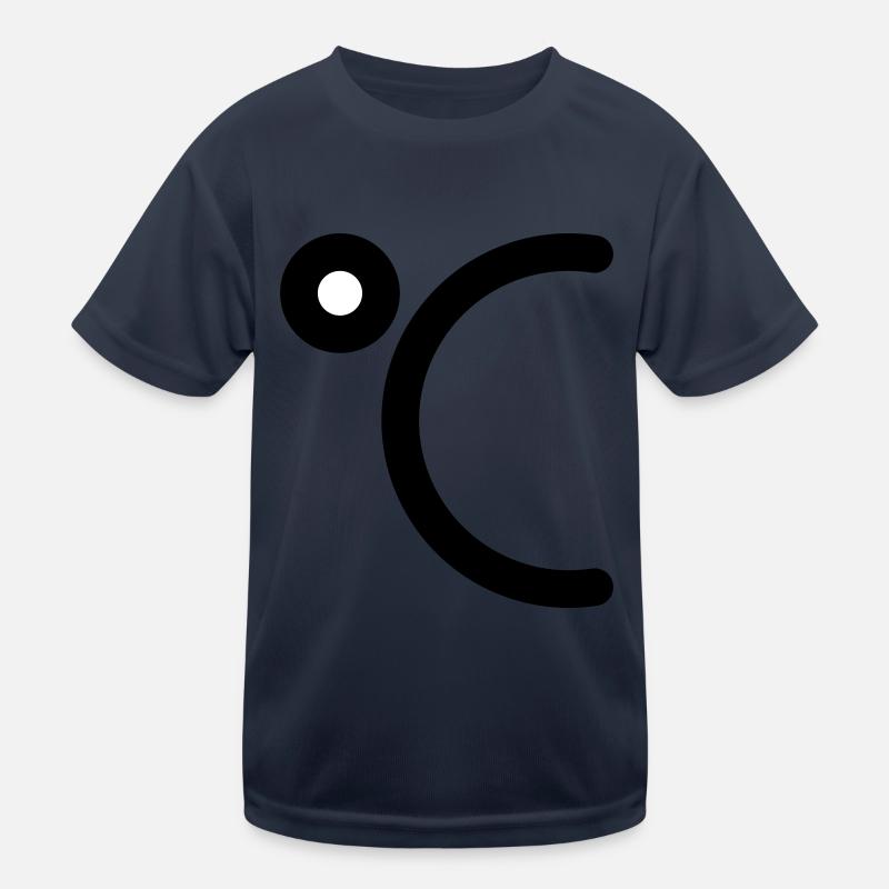 Degrees Celsius icon to personalize Kids Functional T-Shirt