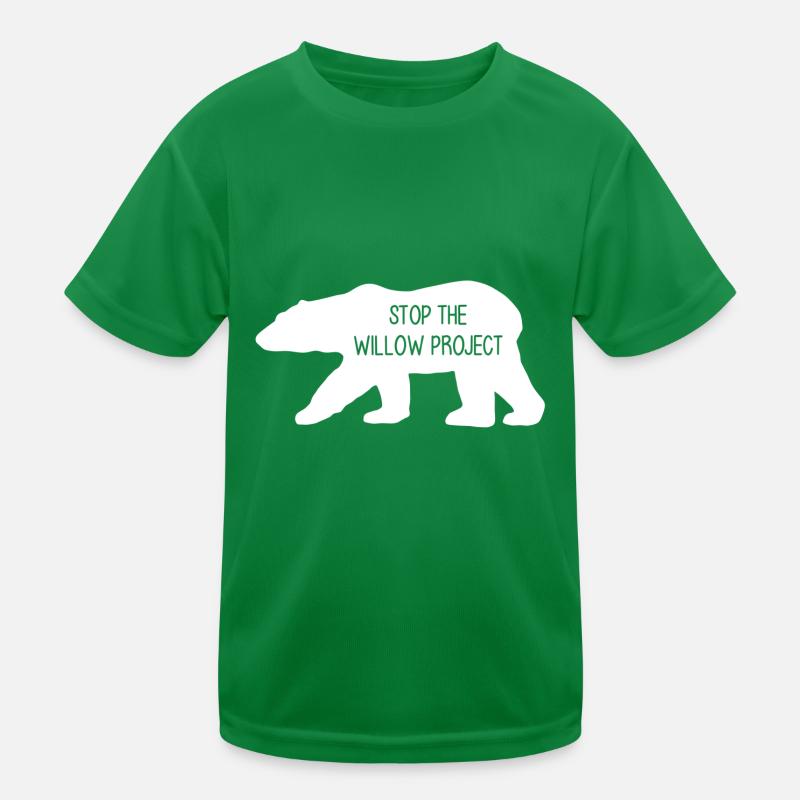 Stop the Willow Project (blanc) T-shirt sport Enfant