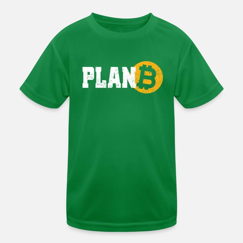 Bitcoin Plan B crypto-monnaie BTC pour fan de Bitcoin T-shirt sport Enfant