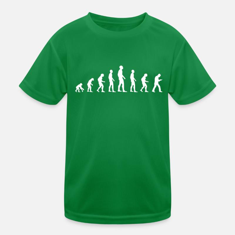 Human Evolution the Smartphone Generation Kinder Funktions-T-Shirt