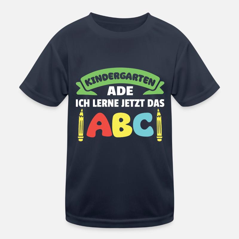 Kindergarten Abschied Hallo Schule ich bin soweit! Kinder Funktions-T-Shirt