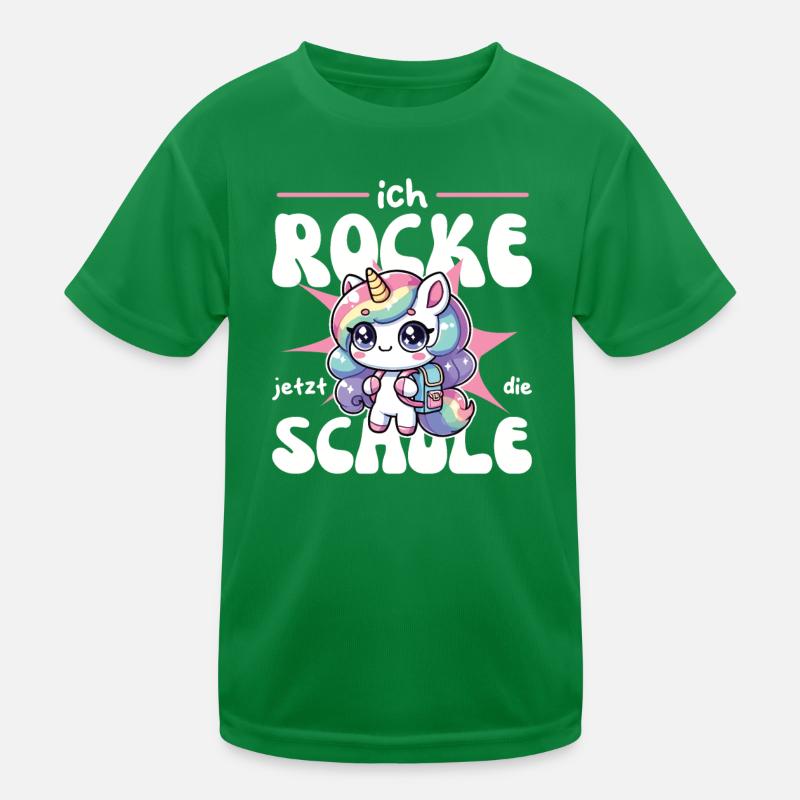 Licorne de l’inscription à l’école Je fais vibrer l’école maintenant T-shirt sport Enfant
