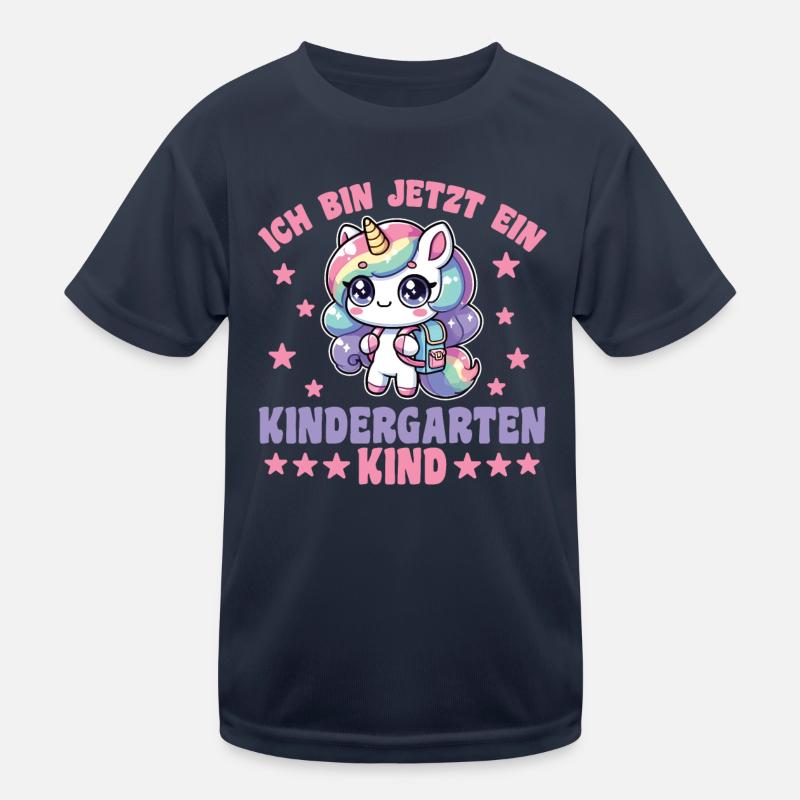 ich bin ein Kindergartenkind Kindergarten Einhorn Kinder Funktions-T-Shirt