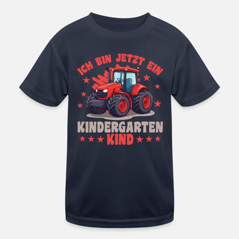 ich bin ein Kindergartenkind Kindergarten Traktor Kinder Funktions-T-Shirt
