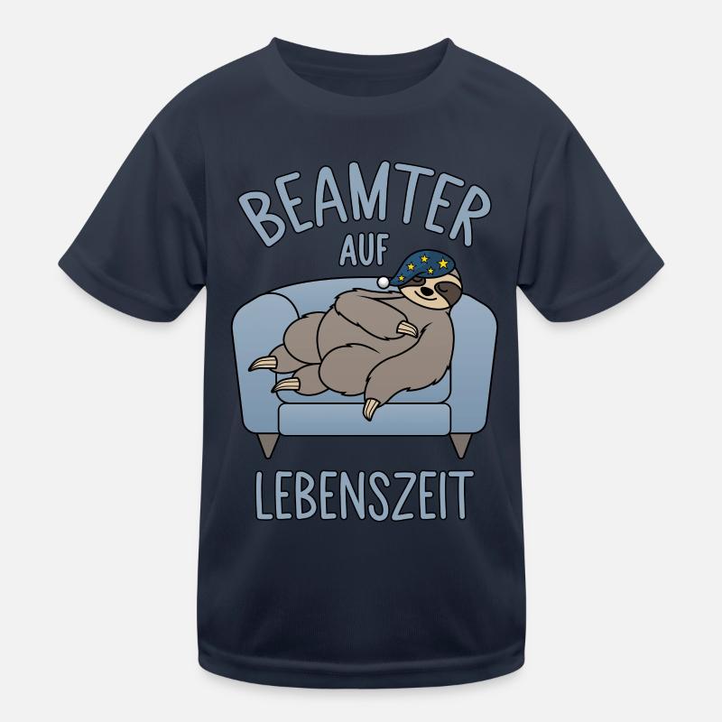 Faultier Couch - Beamter auf Lebenszeit Kinder Funktions-T-Shirt