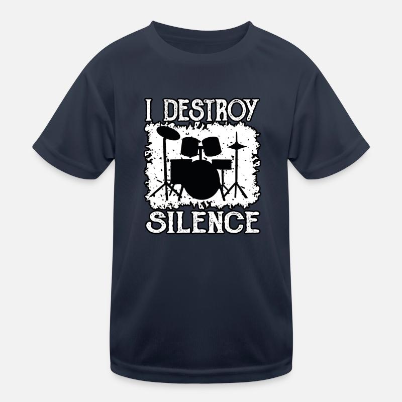 Batteur détruit le silence T-shirt sport Enfant