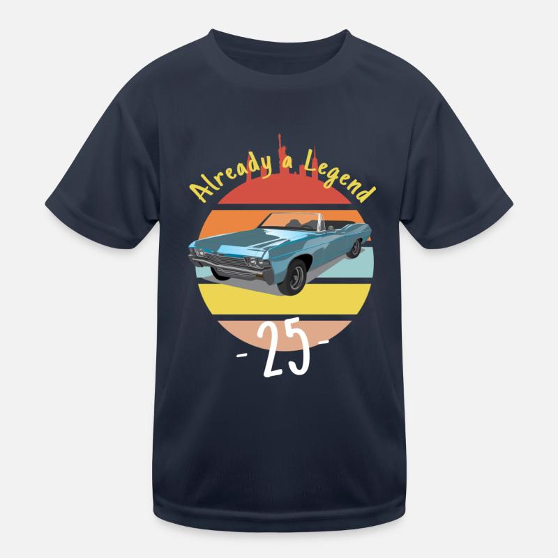 Auto Oldtimer Already Legend - 25. Geburtstag Kinder Funktions-T-Shirt