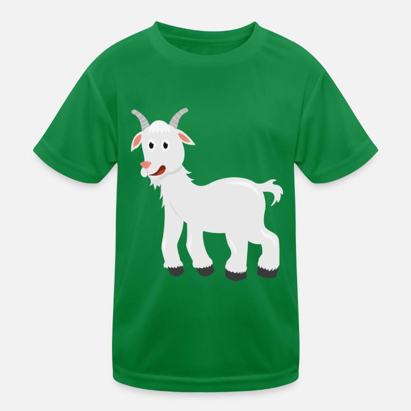 Ziege Kinder Funktions-T-Shirt