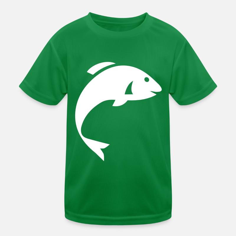 Fisch Symbol Kinder Funktions-T-Shirt