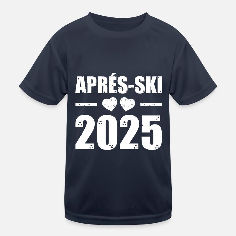 Apres Ski 2025 Herz Kinder Funktions-T-Shirt
