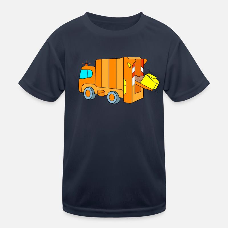 Affaldsindsamling - Funktionsshirt til børn - marineblå