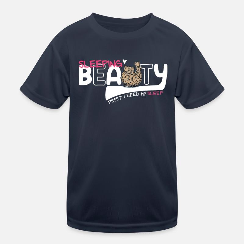 Sleeping Beauty - Leopard Kinder Funktions-T-Shirt