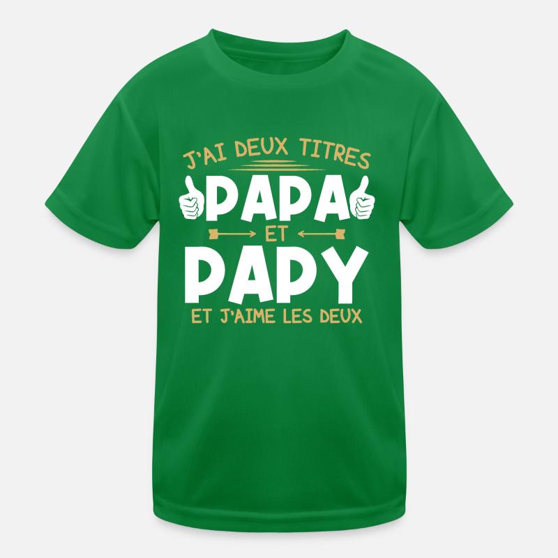 Papa et papy T-shirt sport Enfant