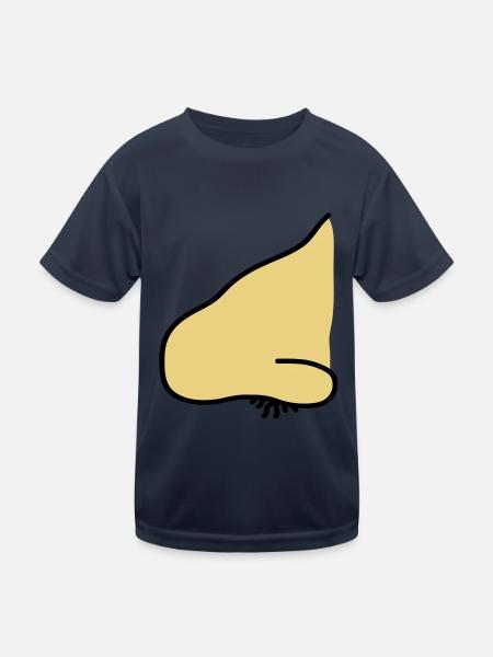 nose - Kids Functional T-Shirt - navy - Front
