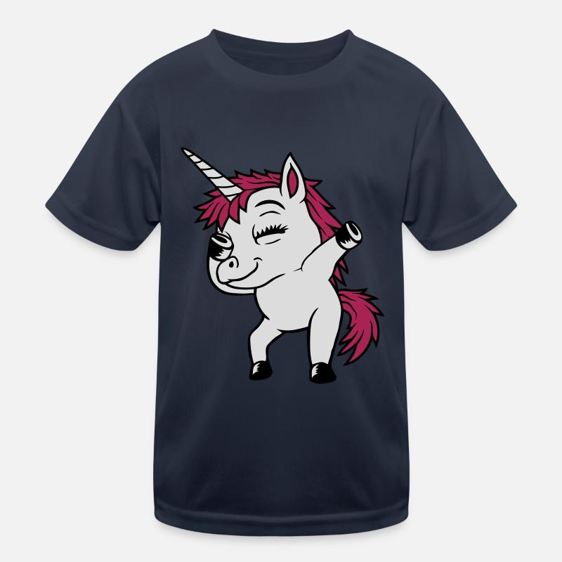 Party Unicorn Dabbing Dance Kids Functional T-Shirt
