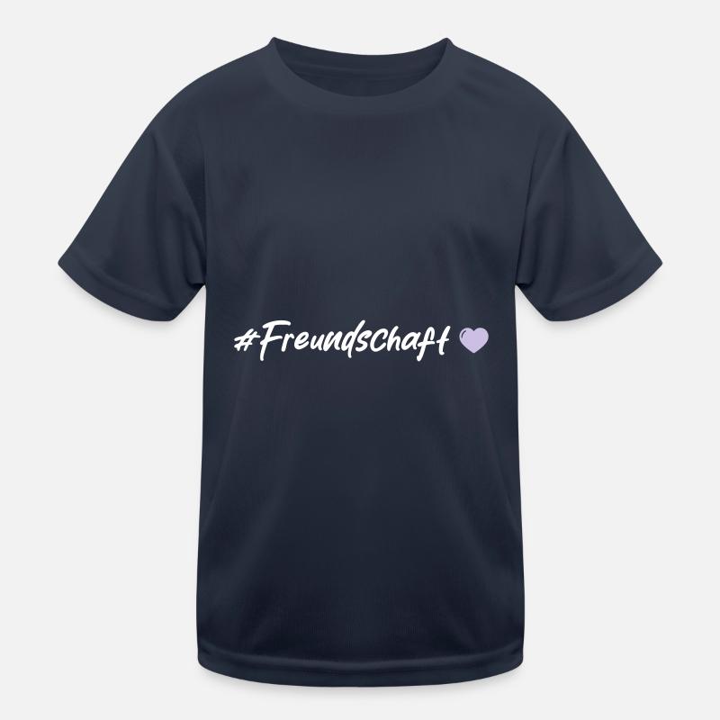 Freundschaft Herz Kinder Funktions-T-Shirt