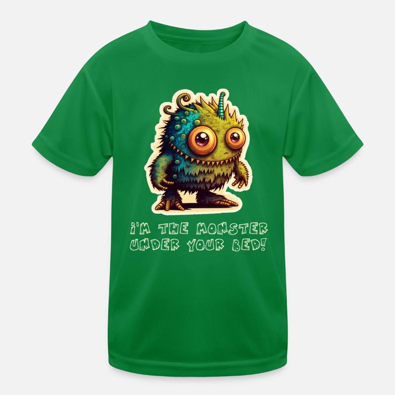 Cute monster Kids Functional T-Shirt