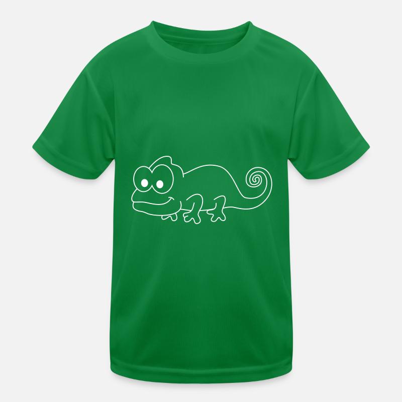 Chamäleon Comic Tier Kinder Funktions-T-Shirt